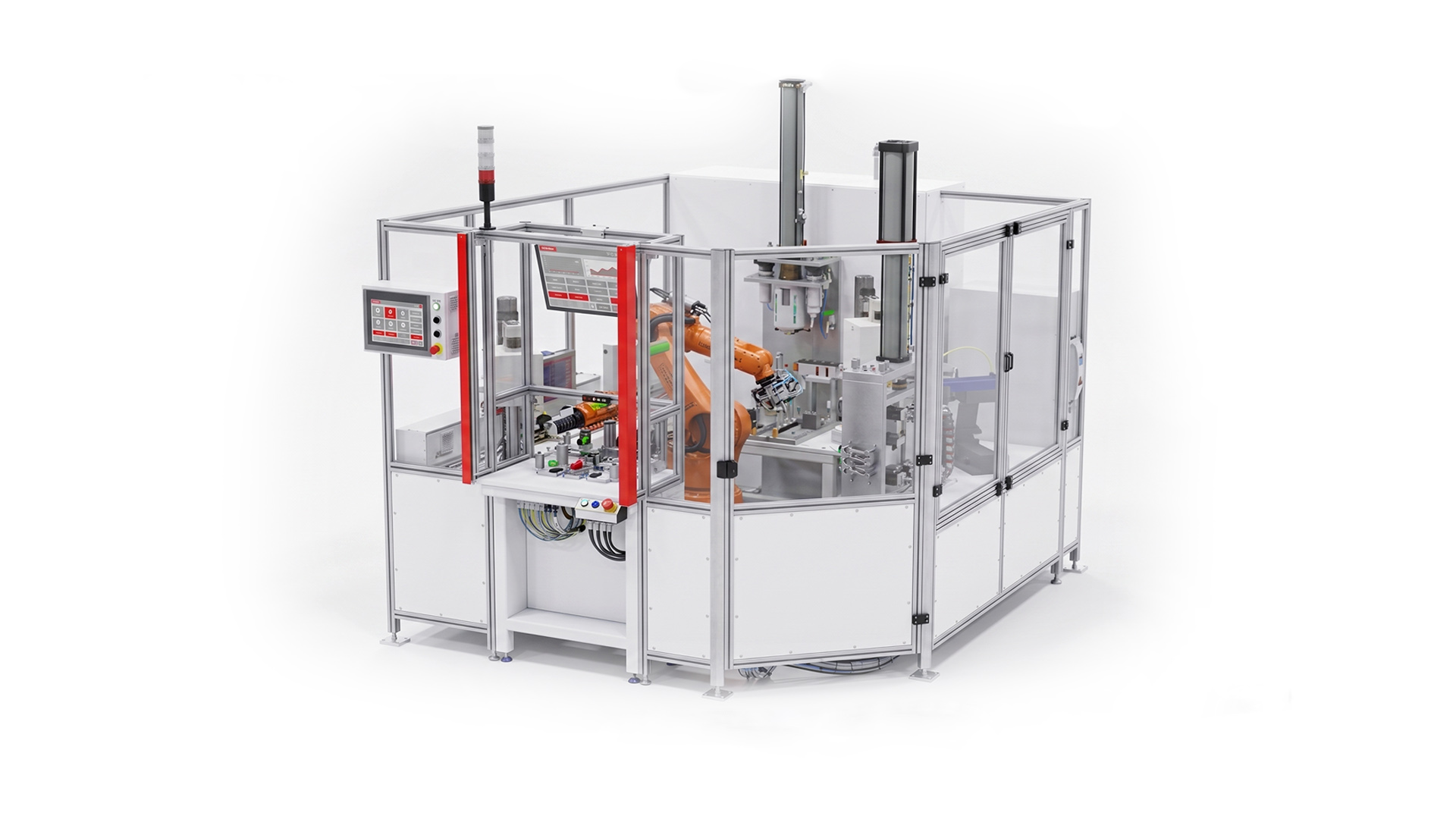 Robotická montážní linka chladiče EGR ventilu – 1. generace