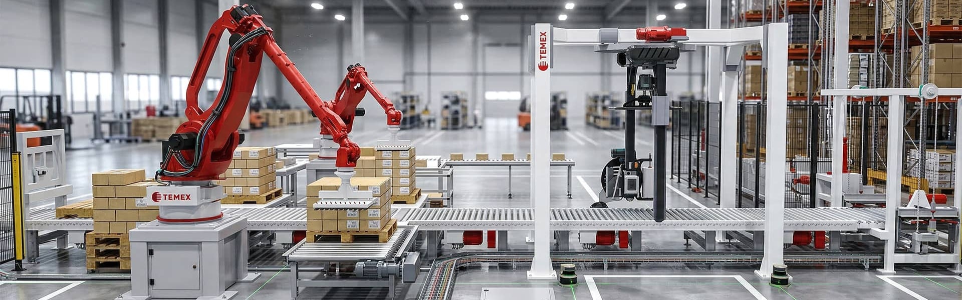 Paletizace kartónových krabic s ovinovačkou Paletizace kartónových krabic s ovinovačkou