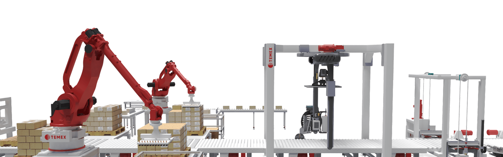 Paletizace kartónových krabic s ovinovačkou Paletizace kartónových krabic s ovinovačkou