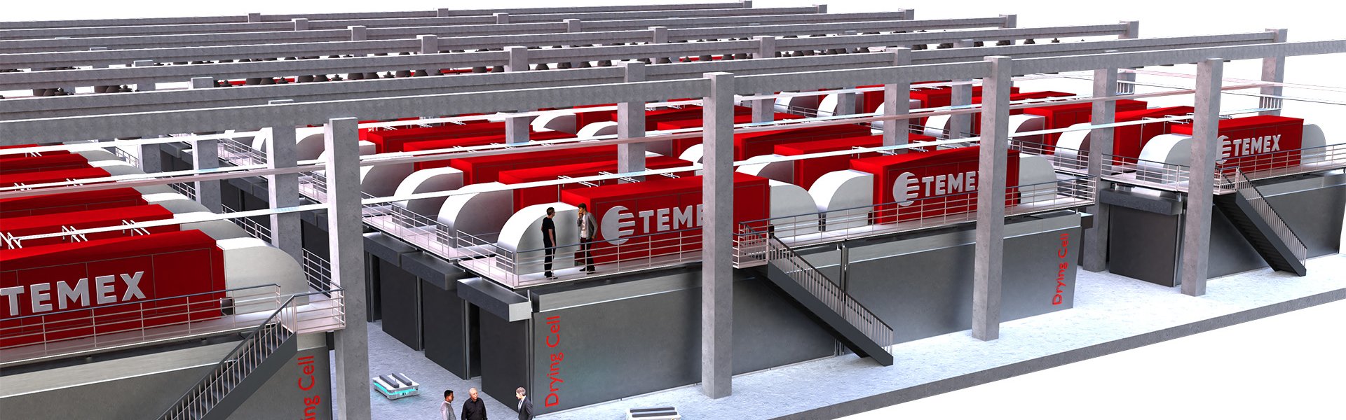 Sušicí komplex sestavený z komor DC01