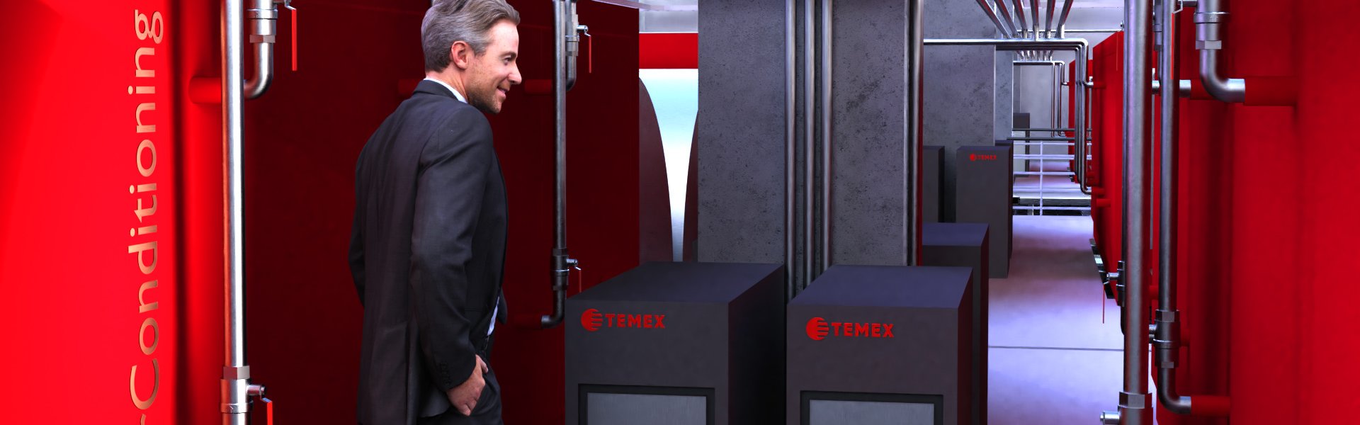 Uvnitř sušicího komplexu sestaveného z komor DC01