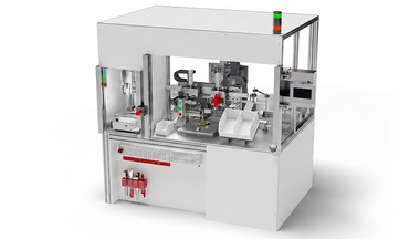 Door insert assembly machine