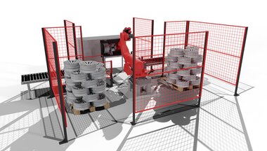 Vision system guided robotic depalletization Vision system guided robotic depalletization