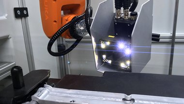 Checking the cooler by a robotic camera system Checking the cooler by a robotic camera system