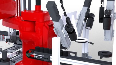 Camera inspection and packaging of ferrite cores