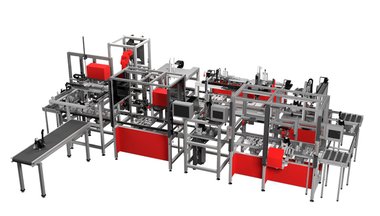 Montážní linka pedálové soustavy Montážní linka pedálové soustavy