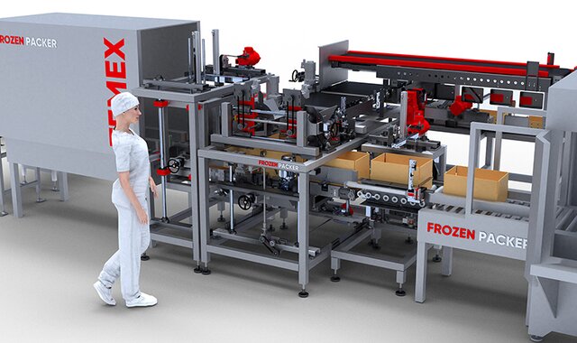 Balící a paletizační linka Balící a paletizační linka