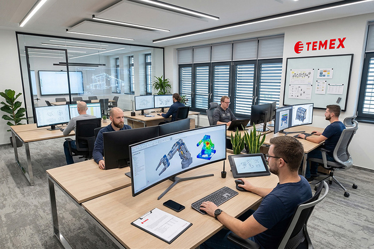 Středisko konstruktérů firmy TEMEX