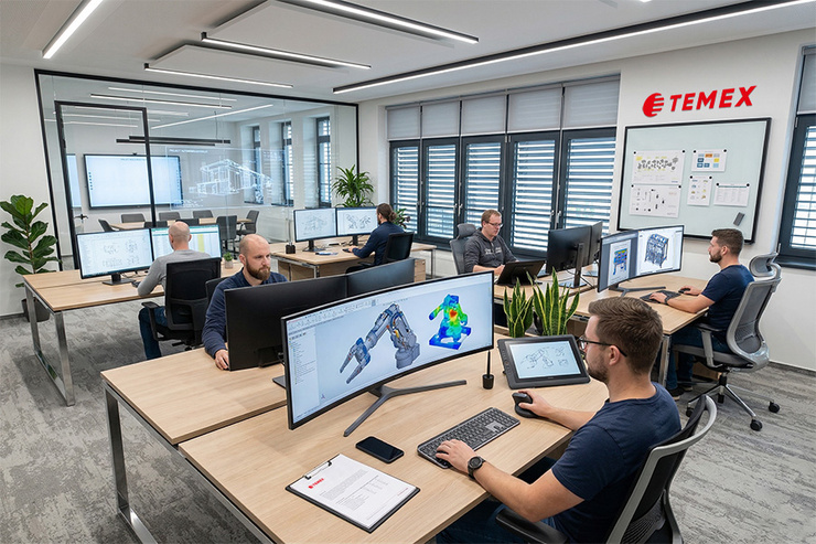 Středisko konstruktérů firmy TEMEX