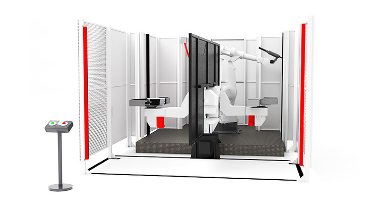 Robotická svařovací buňka 